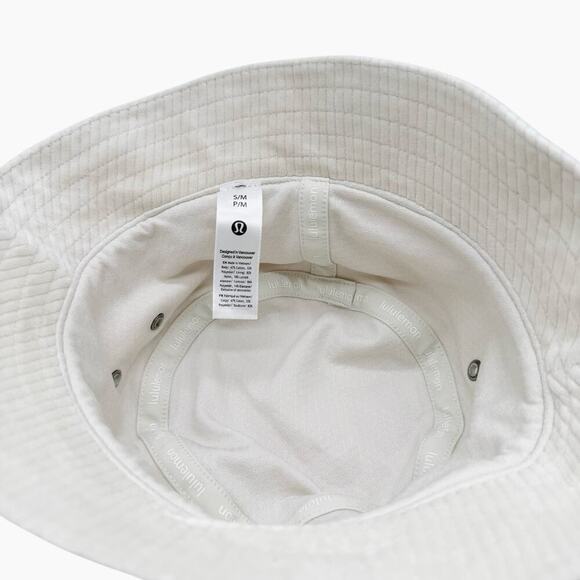 Lululemon Corduroy Bucket Hat Wide Wale Ivory Size‎ Small - Picture 5 of 5